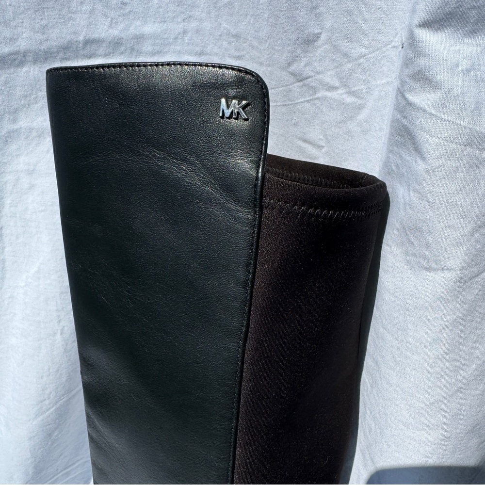 Michael Kors stretch leather black knee high boots in size 7.5 - Picture 2 of 13